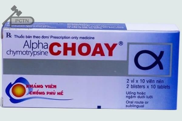 Thuốc Alpha choay (Alphachymotrypsin) Sanofi  mẫu cũ