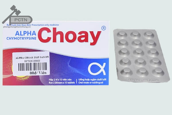 Thuốc Alpha choay (Alphachymotrypsin) Sanofi  mẫu mới ra mắt tại Việt Nam