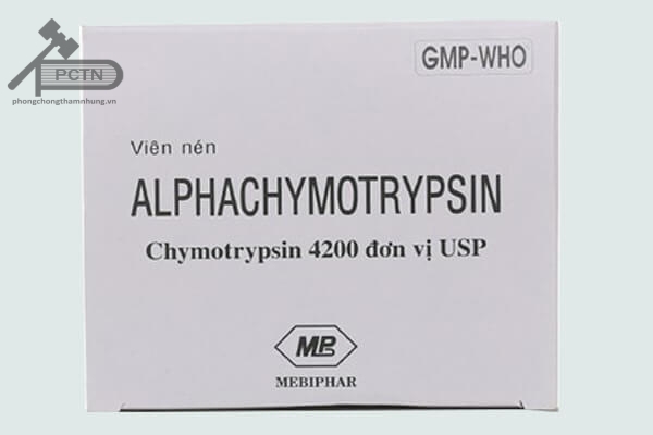 Thuốc kháng viêm dạng men Alphachymotrypsin 4200 USP - Mebiphar