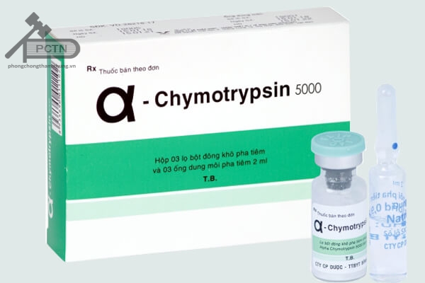 Thuốc Alphachymotrypsin dạng tiêm 5.000 đơn vị USP