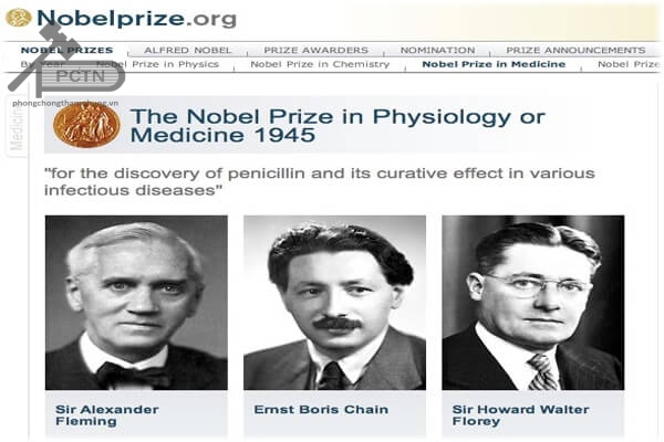 Chân dung ba nhà khoa học đạt giải Nobel y học năm 1945