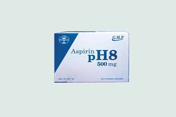 Hộp thuốc Aspirin pH8