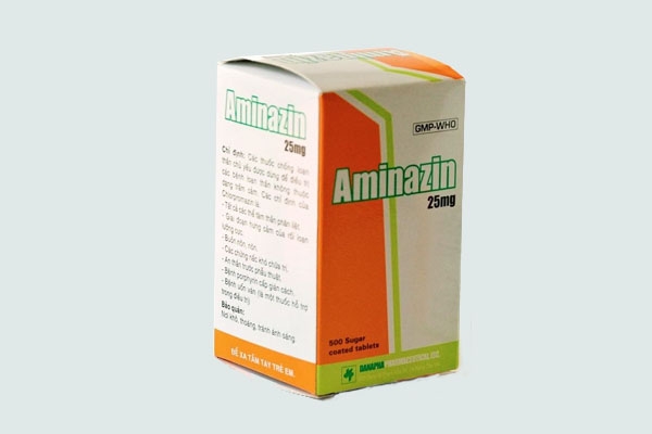 Hộp thuốc Aminazin 25mg