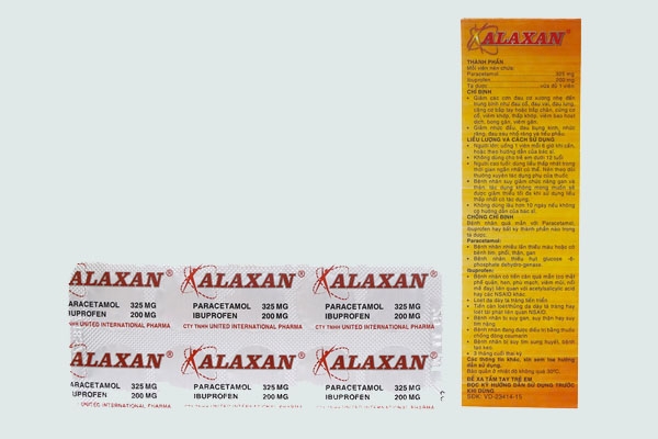 Hướng dẫn sử dụng thuốc Alaxan