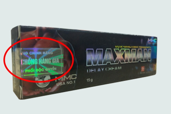 Tem chống giả của maxman gel