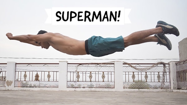 Superman push-up