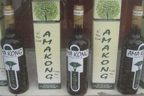 Chai rượu thành phẩm Amakong