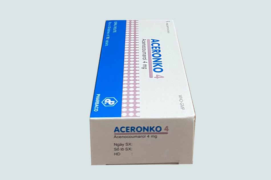 Thuốc Aceronko 4 dự phòng bệnh nhồi máu cơ tim