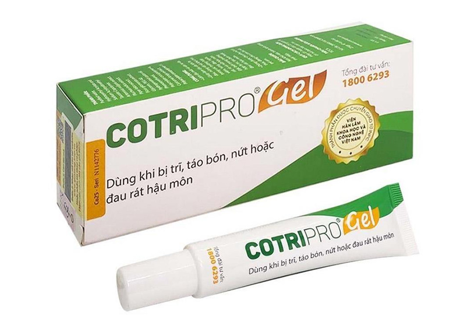 Sản phẩm Cotripro Gel trị trĩ và giảm đau ngứa