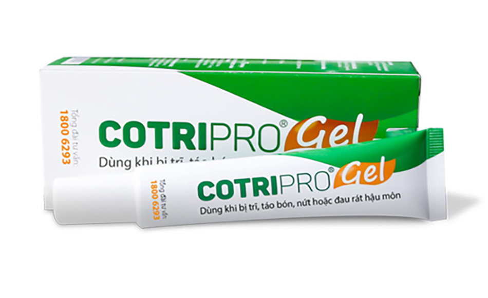 Sản phẩm Cotripro Gel trị trĩ và giảm đau ngứa