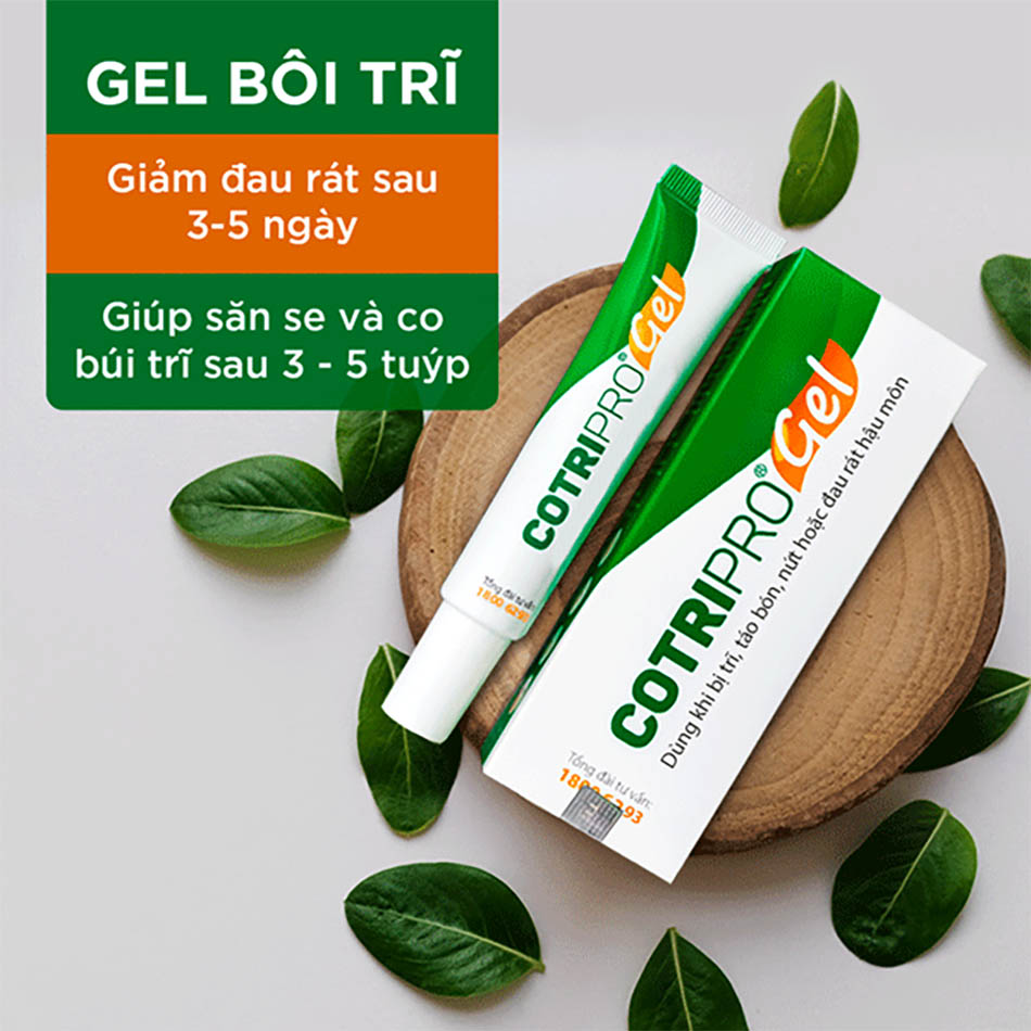Sản phẩm Cotripro Gel trị trĩ và giảm đau ngứa