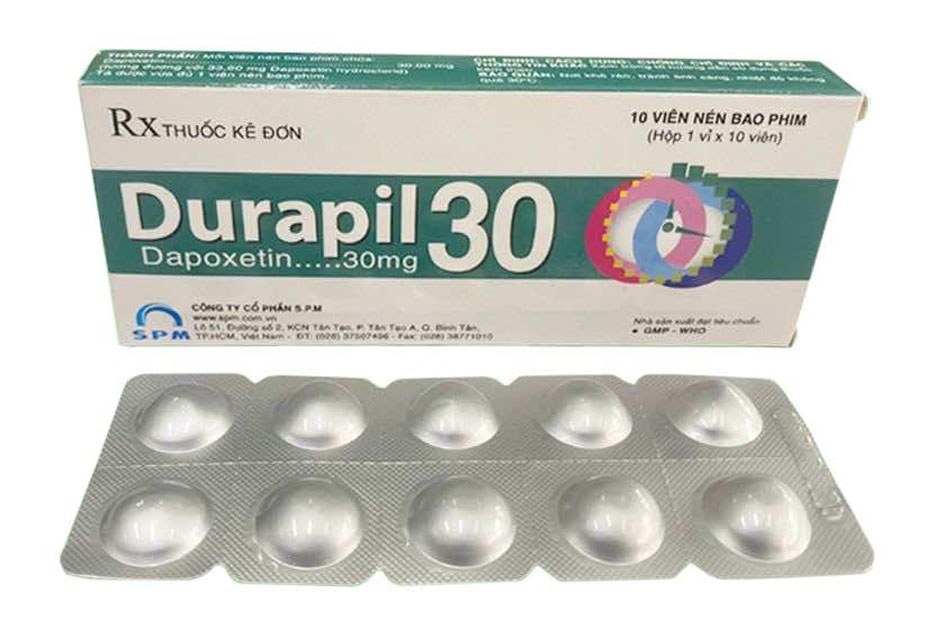 Thuốc Durapil 30 điều trị cho người có tình trạng xuất tinh sớm