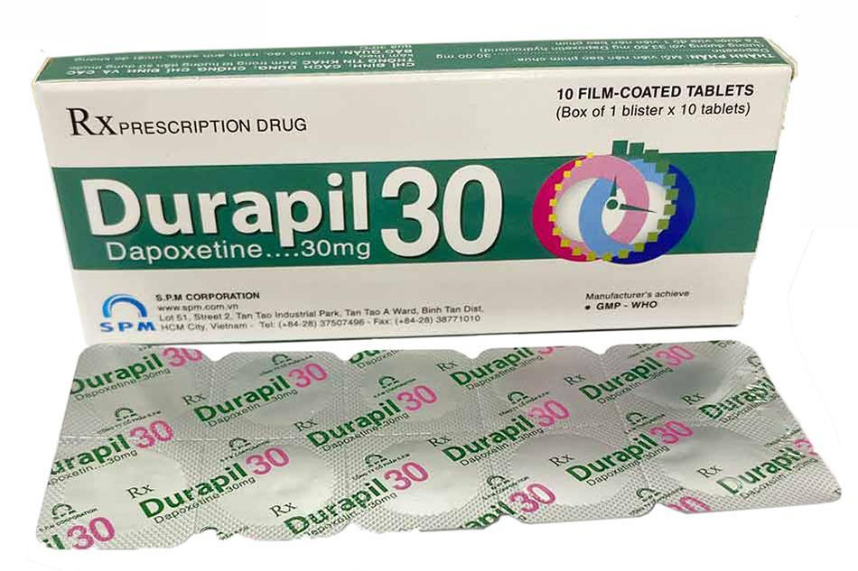 Thuốc Durapil 30 có chứa thành phần Dapoxetin