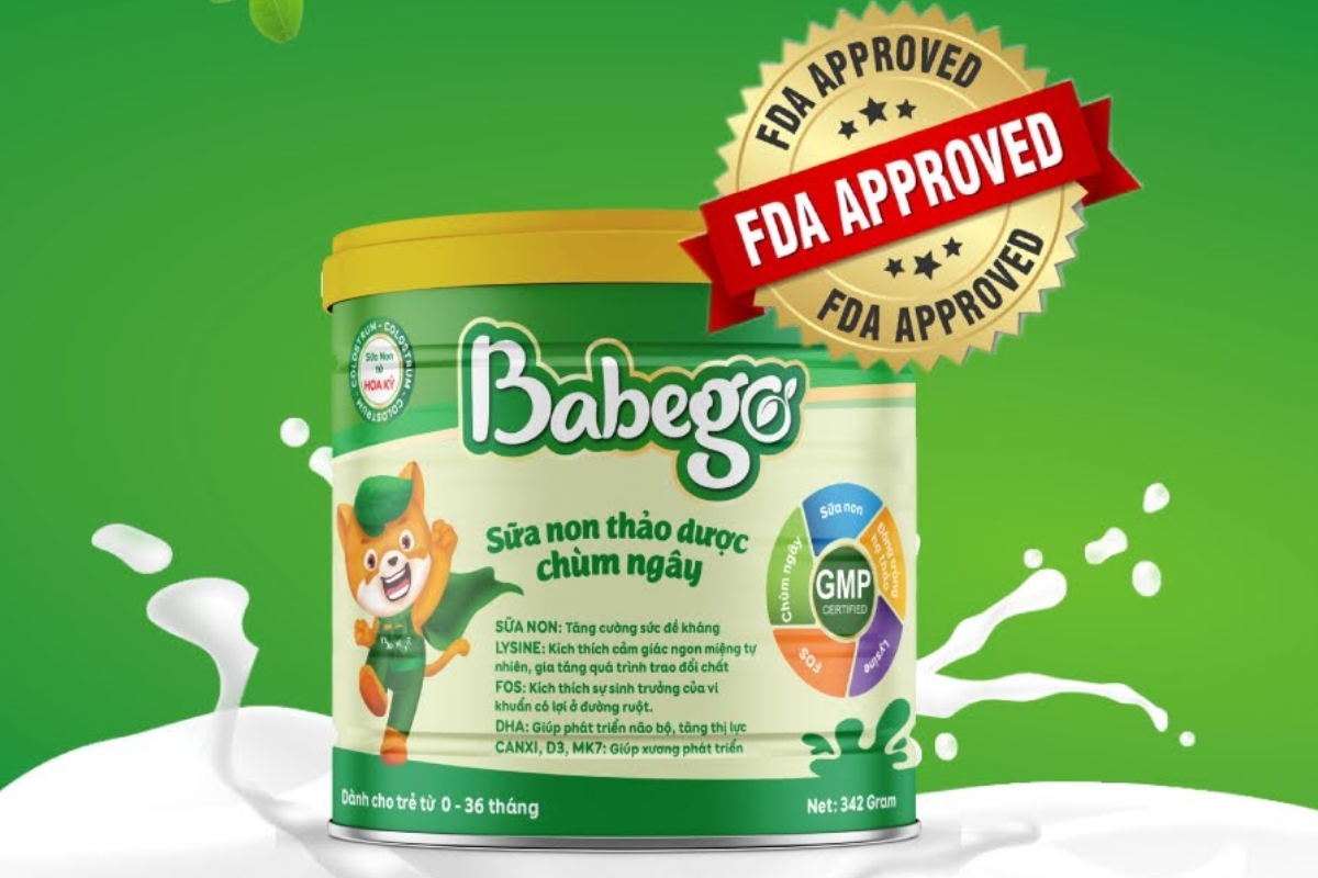 Sữa non thảo dược chùm ngây Babego