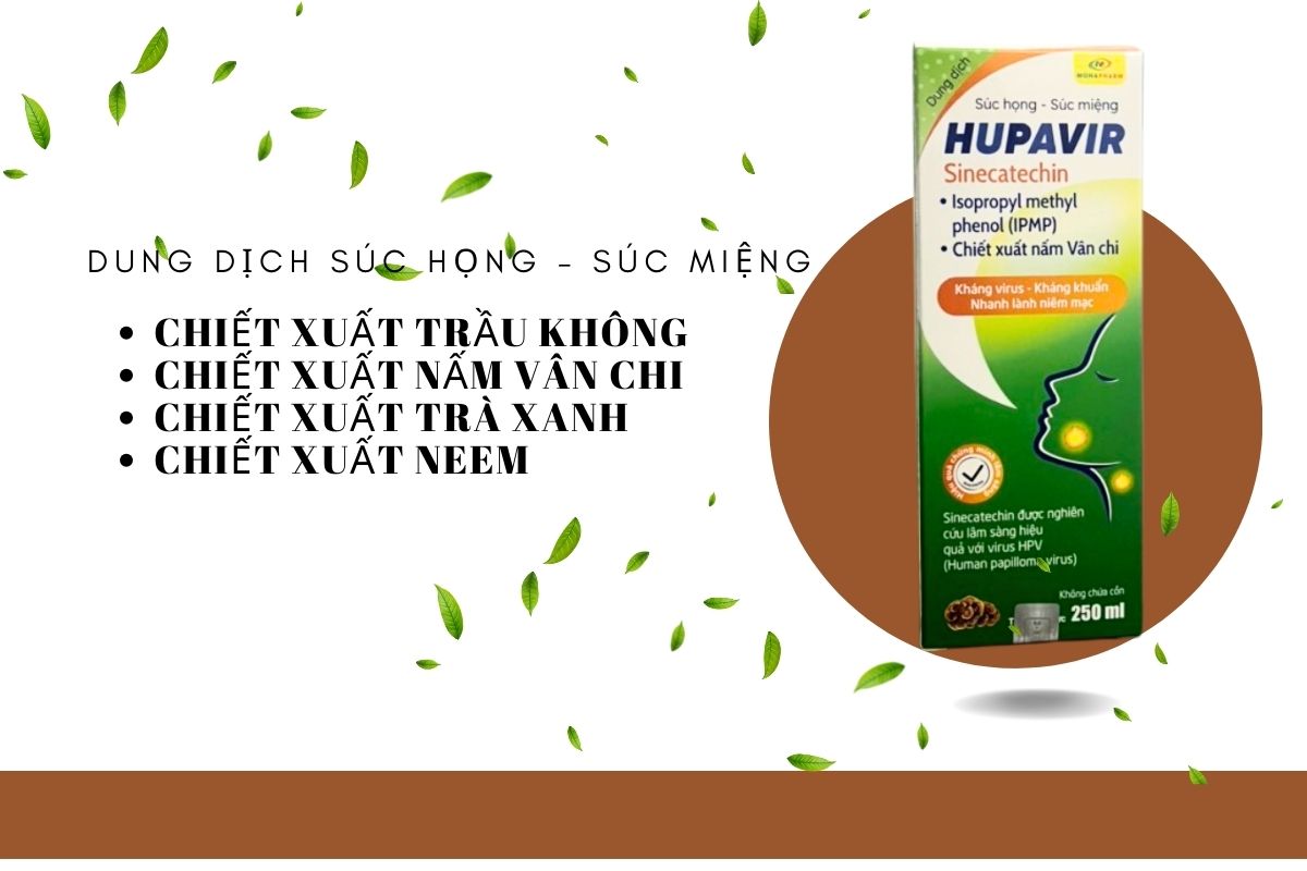 Dung dịch súc họng súc miệng Hupavir