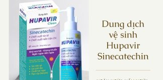 Dung dịch vệ sinh Hupavir Sinecatechin