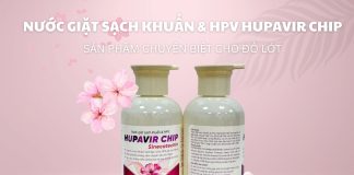 Nước giặt sạch khuẩn & HPV Hupavir Chip