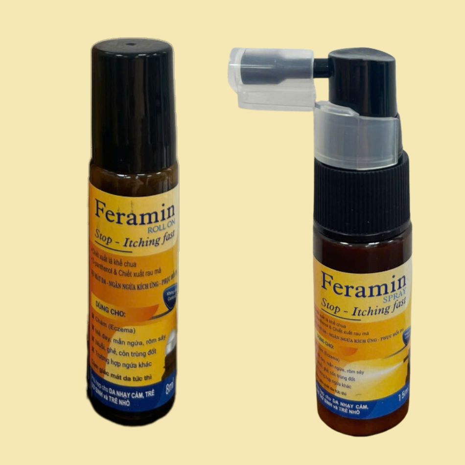 Hiệu quả của Feramin Roll On/Spray Stop - Itching fast