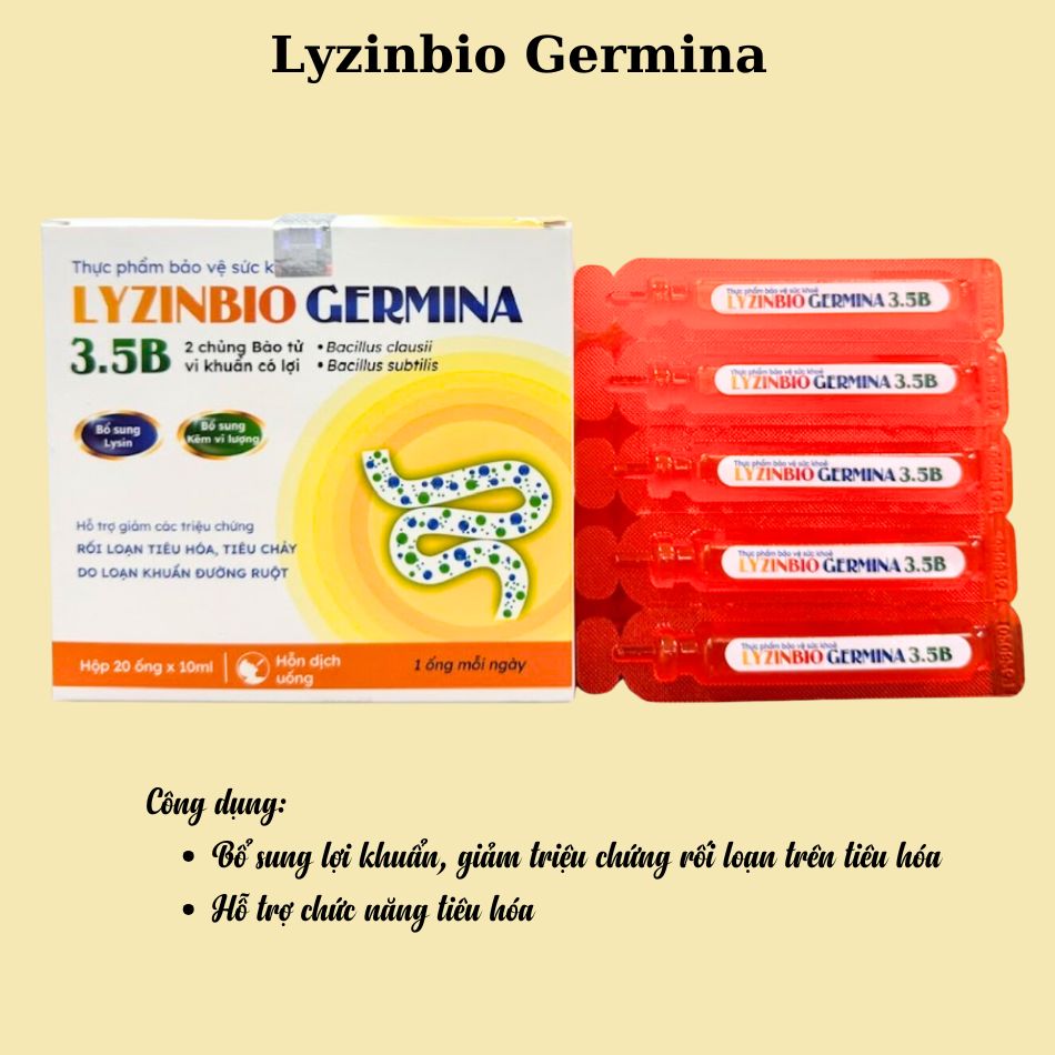 Công dụng men ống Lyzinbio Germina