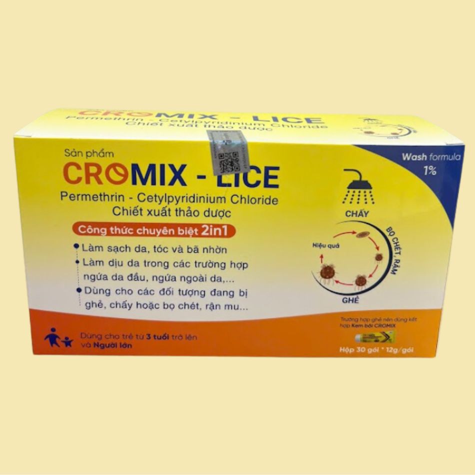 Đôsi tượng sử dụng Dầu tắm gội Cromix-Lice