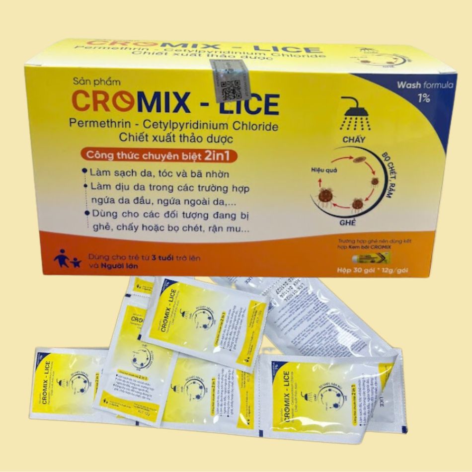 Dầu tắm gội Cromix-Lice