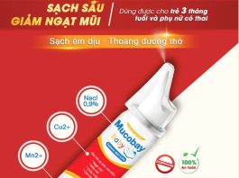 Xịt mũi sạch sâu Mucobay Baby