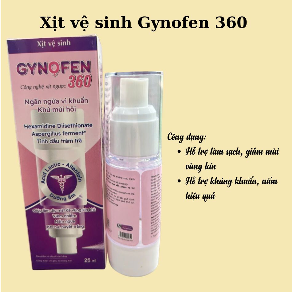 Xịt vệ sinh Gynofen 360