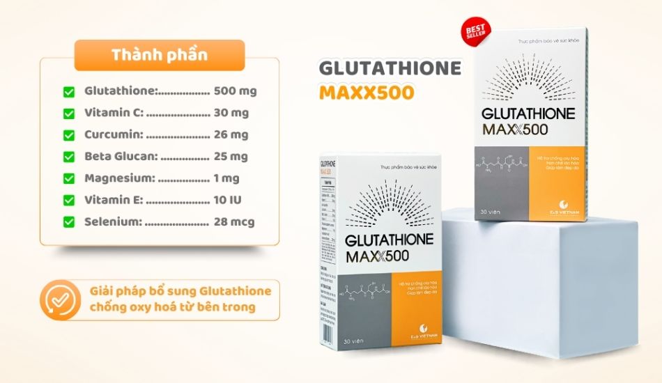Thành phần nổi bật của Glutathione MAXX500