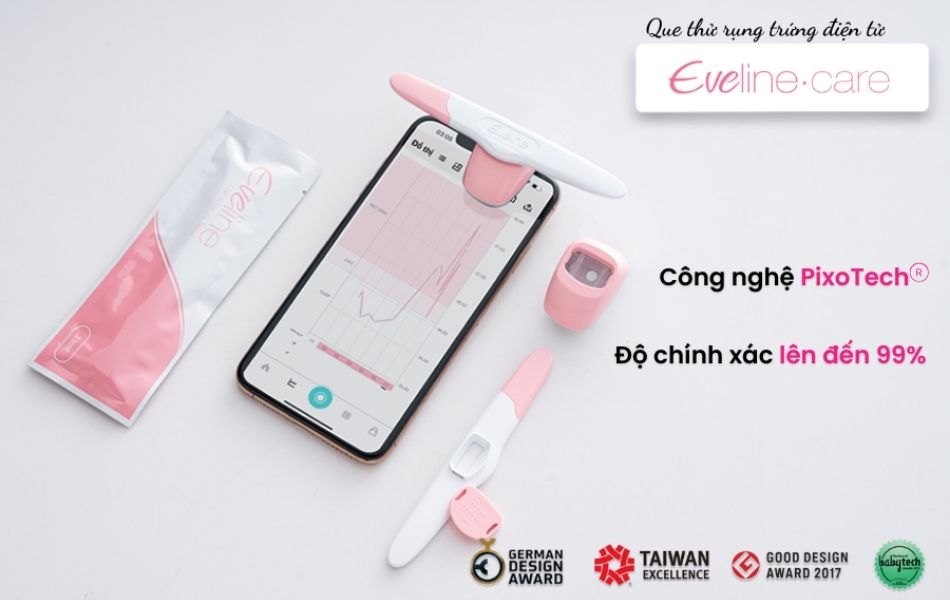 Que thử rụng trứng điện tử Eveline Care nhận nhiều chứng nhận và giải thưởng quốc tế