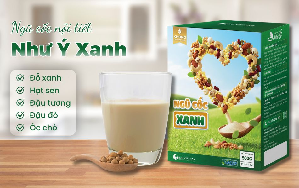 Thành phần hạt tự nhiên giàu tính kiềm trong ngũ cốc Như Ý Xanh