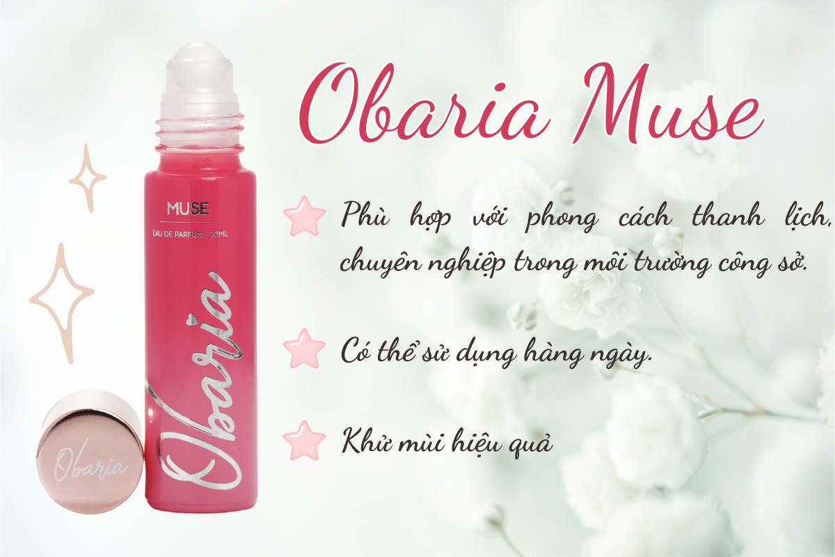 Nước hoa vùng kin Obaria Muse phù hợp với môi trường công sở