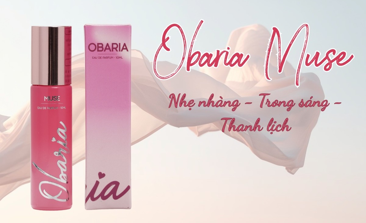 Son nước hoa vùng kín Obaria Muse – nhẹ nhàng, trong sáng, thanh lịch