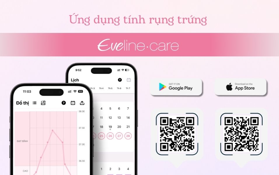 Ứng dụng tính rụng trứng Eveline Care