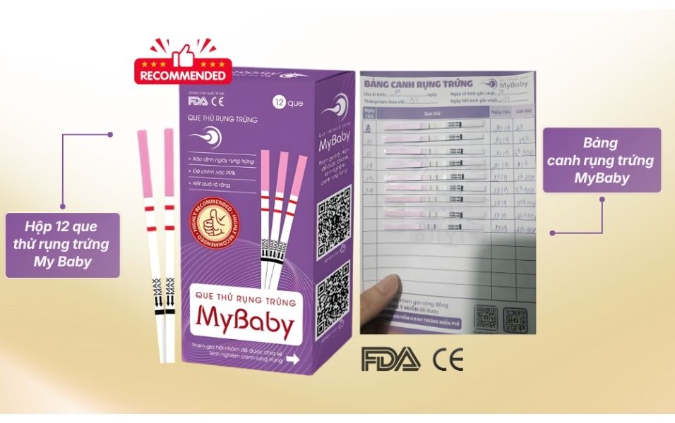 Que thử rụng trứng MyBaby