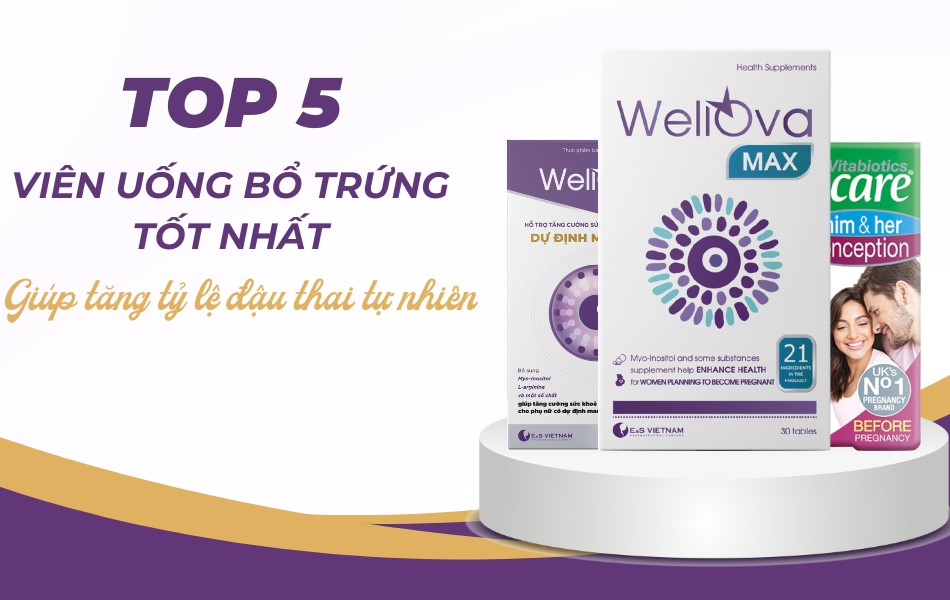 Đâu là viên uống bổ trứng tốt nhất giúp tăng tỷ lệ đậu thai tự nhiên?