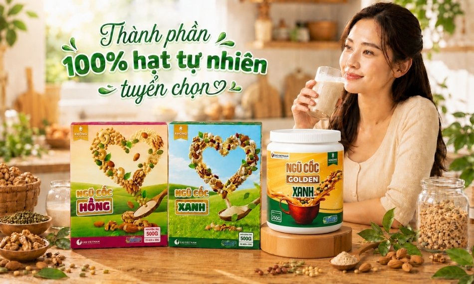Ngũ cốc nội tiết Như Ý với thành phần 100% hạt tự nhiên tuyển chọn